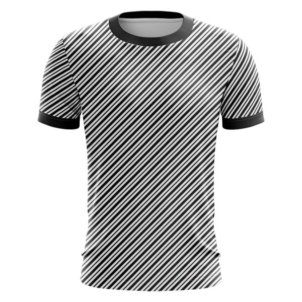 Diagonal Lines Design Full Print Roundneck Shirt Thumbnail