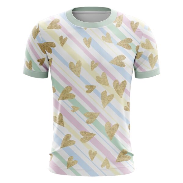 Heart Design Full Print Roundneck Shirt Thumbnail