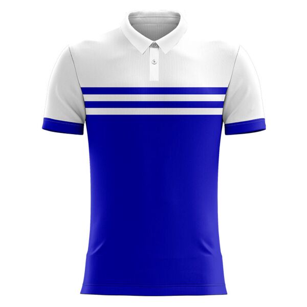 Double Line Colored Body with White Top Sublimation Combination Polo Shirt - SCS5 Thumbnail
