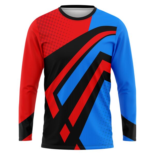 Linear Design Full Print Long Sleeve Shirt Thumbnail