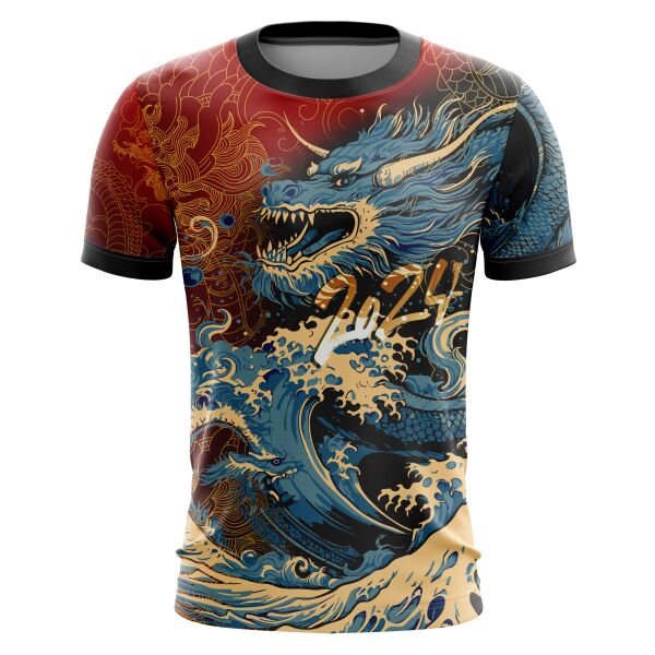 Dragon Design Full Print Roundneck Shirt Thumbnail