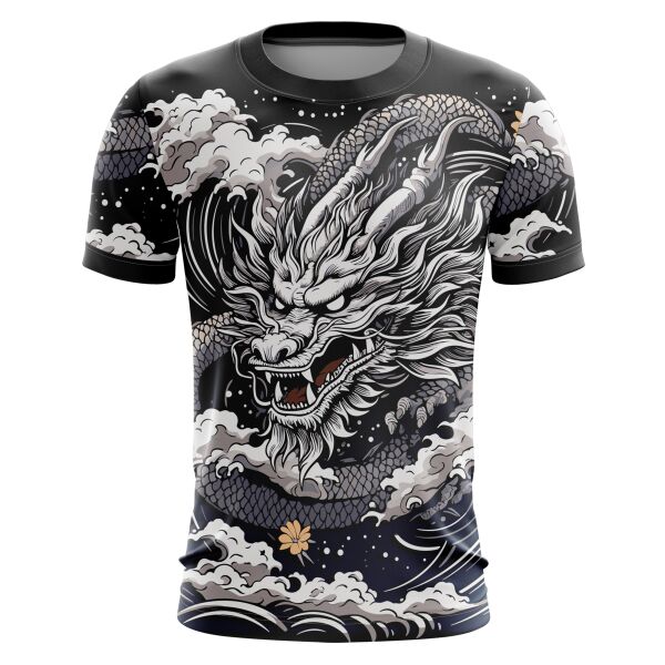 Dragon Design Full Print Roundneck Shirt Thumbnail