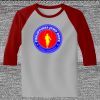 Raglan 3/4 Roundneck Shirt (Gray Body) Thumbnail